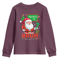 67 Teacher Christmas Youth Sweatshirt Santa Six Seven Meme Math Equation Bruh - Wonder Print Shop