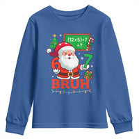 67 Teacher Christmas Youth Sweatshirt Santa Six Seven Meme Math Equation Bruh - Wonder Print Shop
