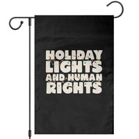 Holiday Lights Human Rights Christmas Garden Flag - Wonder Print Shop