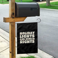 Holiday Lights Human Rights Christmas Garden Flag - Wonder Print Shop