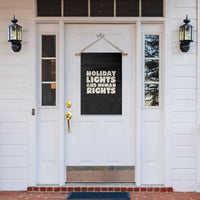 Holiday Lights Human Rights Christmas Garden Flag - Wonder Print Shop