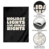 Holiday Lights Human Rights Christmas Garden Flag - Wonder Print Shop