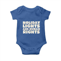 Holiday Lights Human Rights Christmas Baby Onesie - Wonder Print Shop