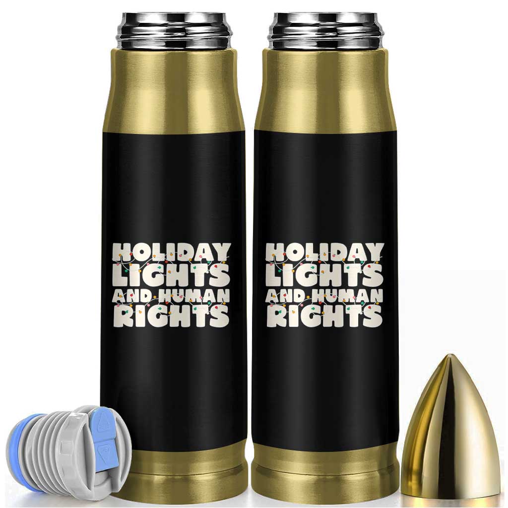Holiday Lights Human Rights Christmas Bullet Tumbler - Wonder Print Shop