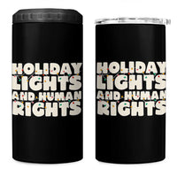 Holiday Lights Human Rights Christmas 4 in 1 Can Cooler Tumbler - Wonder Print Shop
