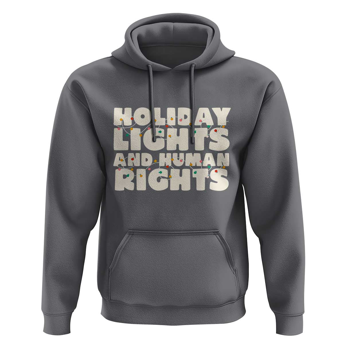 Holiday Lights Human Rights Christmas Hoodie - Wonder Print Shop