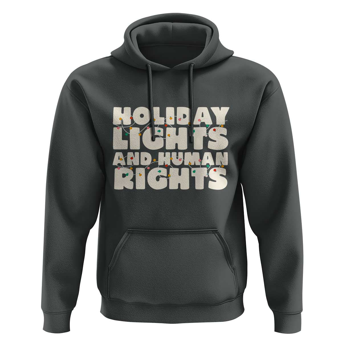 Holiday Lights Human Rights Christmas Hoodie - Wonder Print Shop