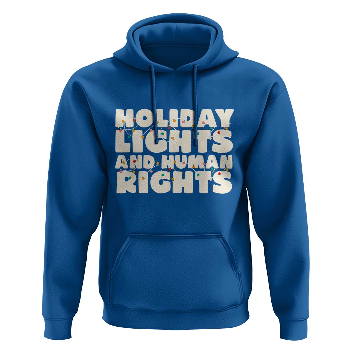 Holiday Lights Human Rights Christmas Hoodie - Wonder Print Shop