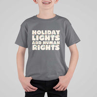 Holiday Lights Human Rights Christmas T Shirt For Kid - Wonder Print Shop