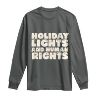 Holiday Lights Human Rights Christmas Long Sleeve Shirt - Wonder Print Shop