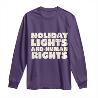 Holiday Lights Human Rights Christmas Long Sleeve Shirt - Wonder Print Shop