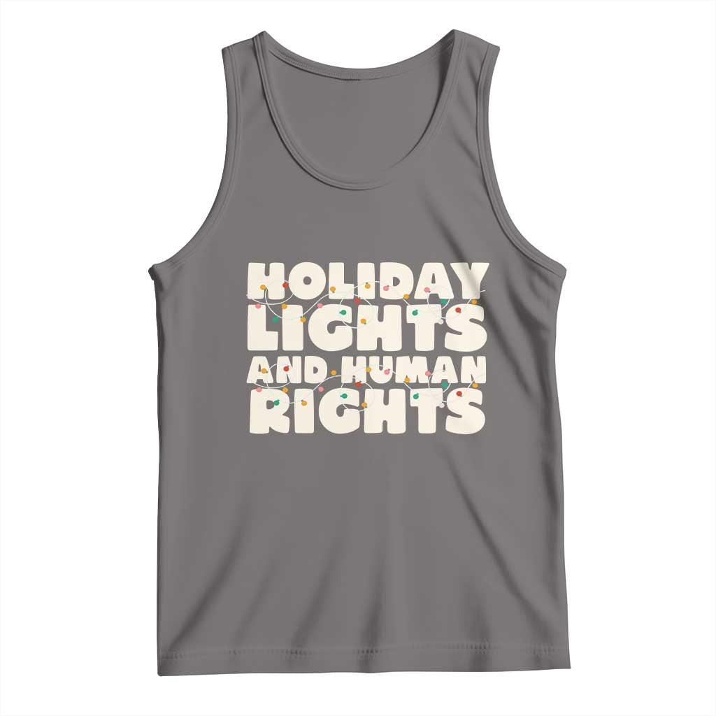Holiday Lights Human Rights Christmas Tank Top - Wonder Print Shop