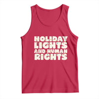 Holiday Lights Human Rights Christmas Tank Top - Wonder Print Shop