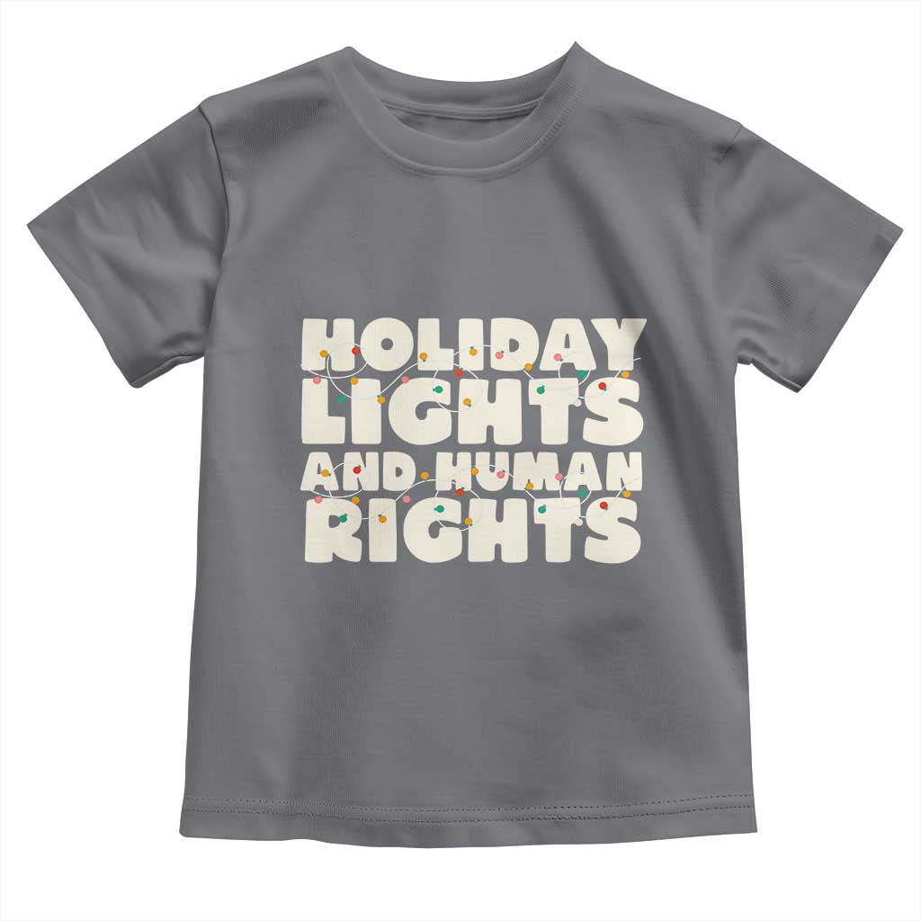 Holiday Lights Human Rights Christmas Toddler T Shirt - Wonder Print Shop