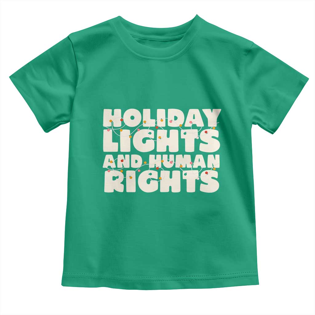 Holiday Lights Human Rights Christmas Toddler T Shirt - Wonder Print Shop