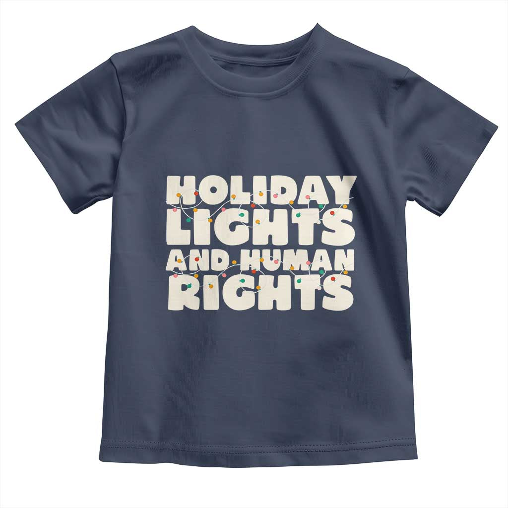 Holiday Lights Human Rights Christmas Toddler T Shirt - Wonder Print Shop