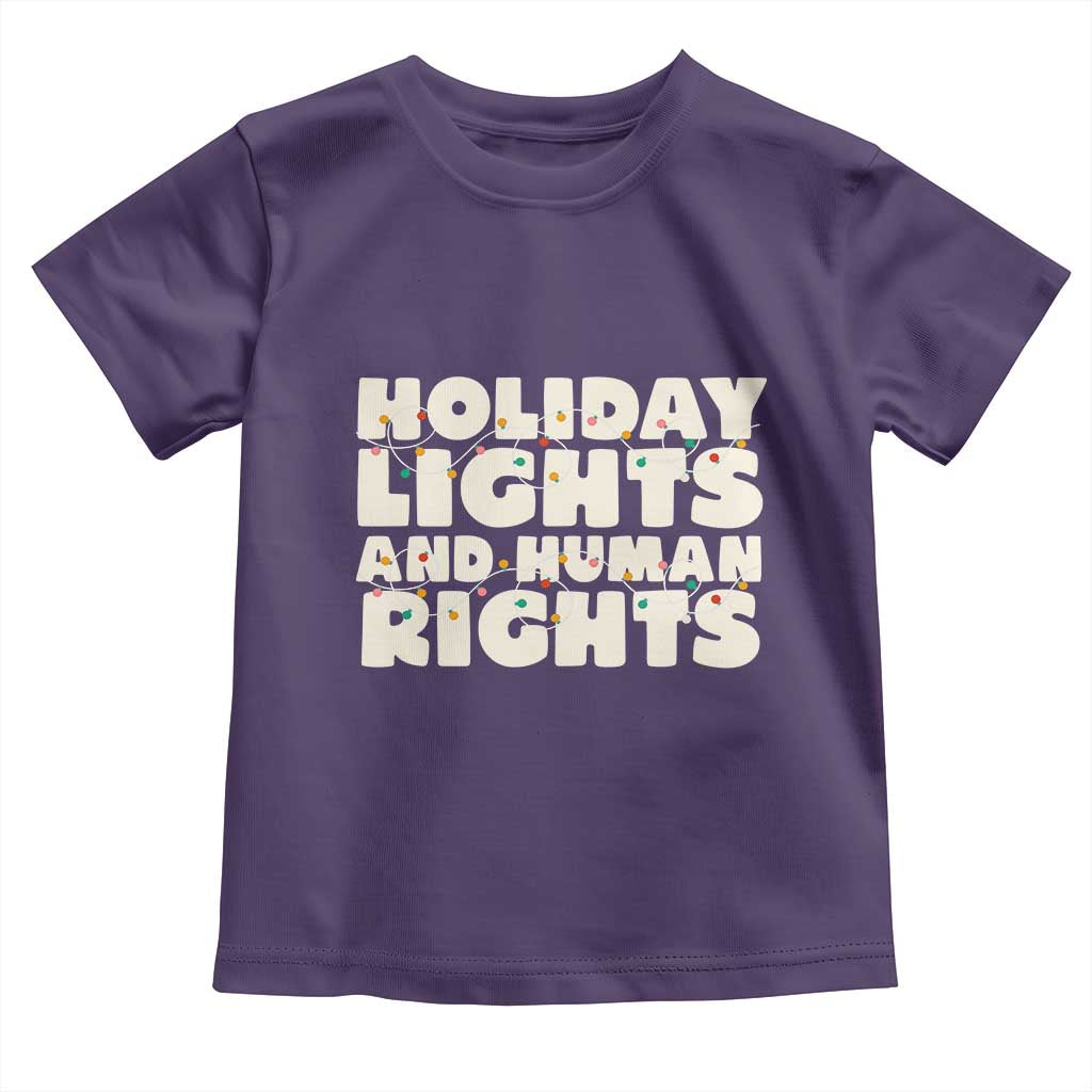 Holiday Lights Human Rights Christmas Toddler T Shirt - Wonder Print Shop