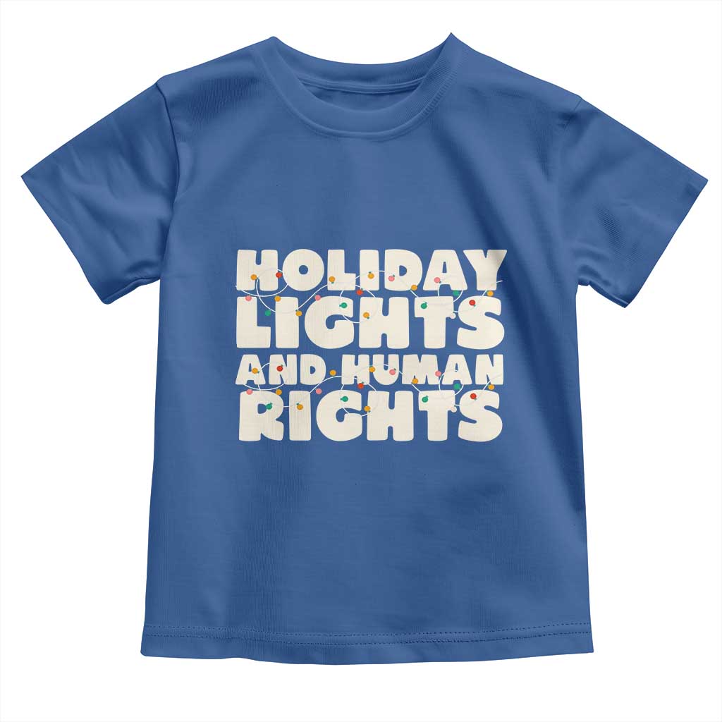 Holiday Lights Human Rights Christmas Toddler T Shirt - Wonder Print Shop