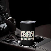 Holiday Lights Human Rights Christmas Tumbler Cup - Wonder Print Shop