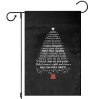 Protect Democracy Christmas Tree Garden Flag Anti Fascism Social Justice - Wonder Print Shop