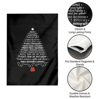 Protect Democracy Christmas Tree Garden Flag Anti Fascism Social Justice - Wonder Print Shop