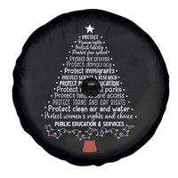 Protect Democracy Christmas Tree Spare Tire Cover Anti Fascism Social Justice - Wonder Print Shop