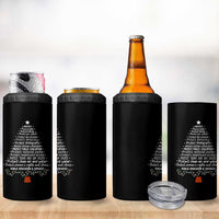 Protect Democracy Christmas Tree 4 in 1 Can Cooler Tumbler Anti Fascism Social Justice - Wonder Print Shop
