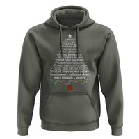 Protect Democracy Christmas Tree Hoodie Anti Fascism Social Justice - Wonder Print Shop