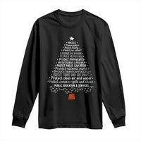 Protect Democracy Christmas Tree Long Sleeve Shirt Anti Fascism Social Justice - Wonder Print Shop