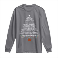 Protect Democracy Christmas Tree Long Sleeve Shirt Anti Fascism Social Justice - Wonder Print Shop
