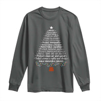 Protect Democracy Christmas Tree Long Sleeve Shirt Anti Fascism Social Justice - Wonder Print Shop