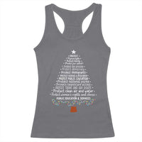 Protect Democracy Christmas Tree Racerback Tank Top Anti Fascism Social Justice - Wonder Print Shop