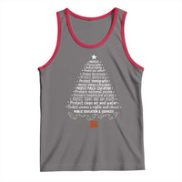 Protect Democracy Christmas Tree Tank Top Anti Fascism Social Justice - Wonder Print Shop