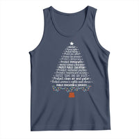 Protect Democracy Christmas Tree Tank Top Anti Fascism Social Justice - Wonder Print Shop