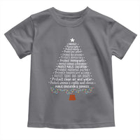 Protect Democracy Christmas Tree Toddler T Shirt Anti Fascism Social Justice - Wonder Print Shop