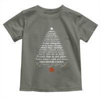 Protect Democracy Christmas Tree Toddler T Shirt Anti Fascism Social Justice - Wonder Print Shop