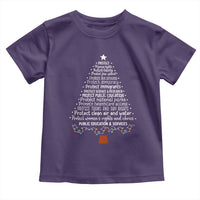 Protect Democracy Christmas Tree Toddler T Shirt Anti Fascism Social Justice - Wonder Print Shop