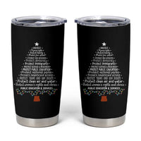 Protect Democracy Christmas Tree Tumbler Cup Anti Fascism Social Justice - Wonder Print Shop