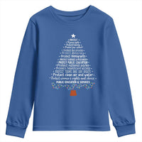 Protect Democracy Christmas Tree Youth Sweatshirt Anti Fascism Social Justice - Wonder Print Shop