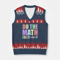 Funny Six Seven 6 7 Meme Teacher V-Neck Knit Sweater Vest Brainrot Girls Kids Teens - Wonder Print Shop
