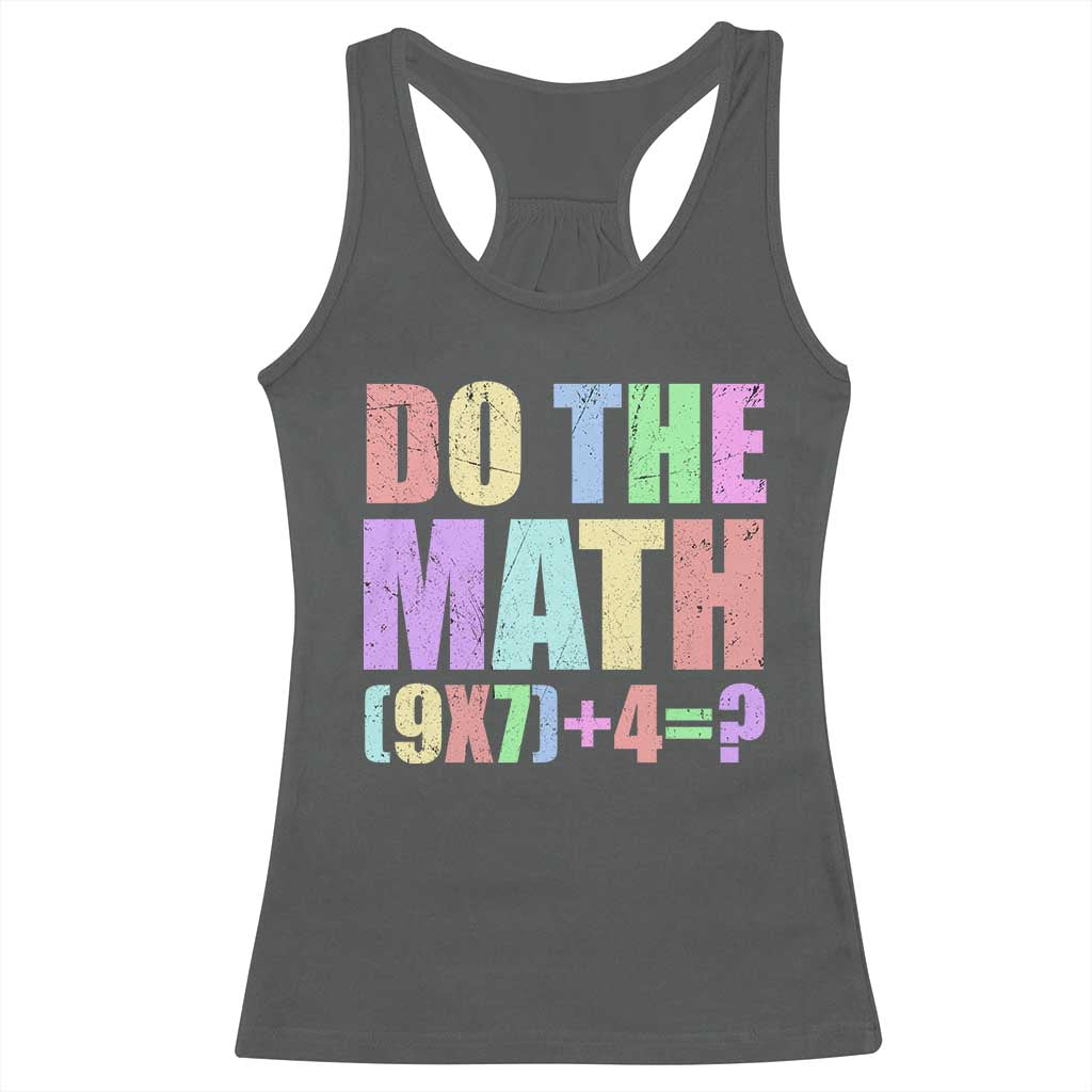 Funny Six Seven 6 7 Meme Teacher Racerback Tank Top Brainrot Girls Kids Teens - Wonder Print Shop