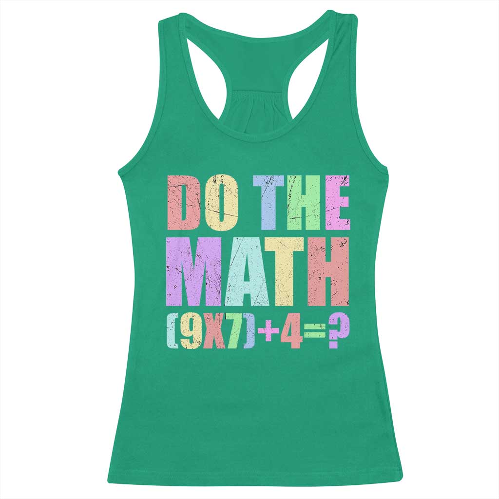 Funny Six Seven 6 7 Meme Teacher Racerback Tank Top Brainrot Girls Kids Teens - Wonder Print Shop