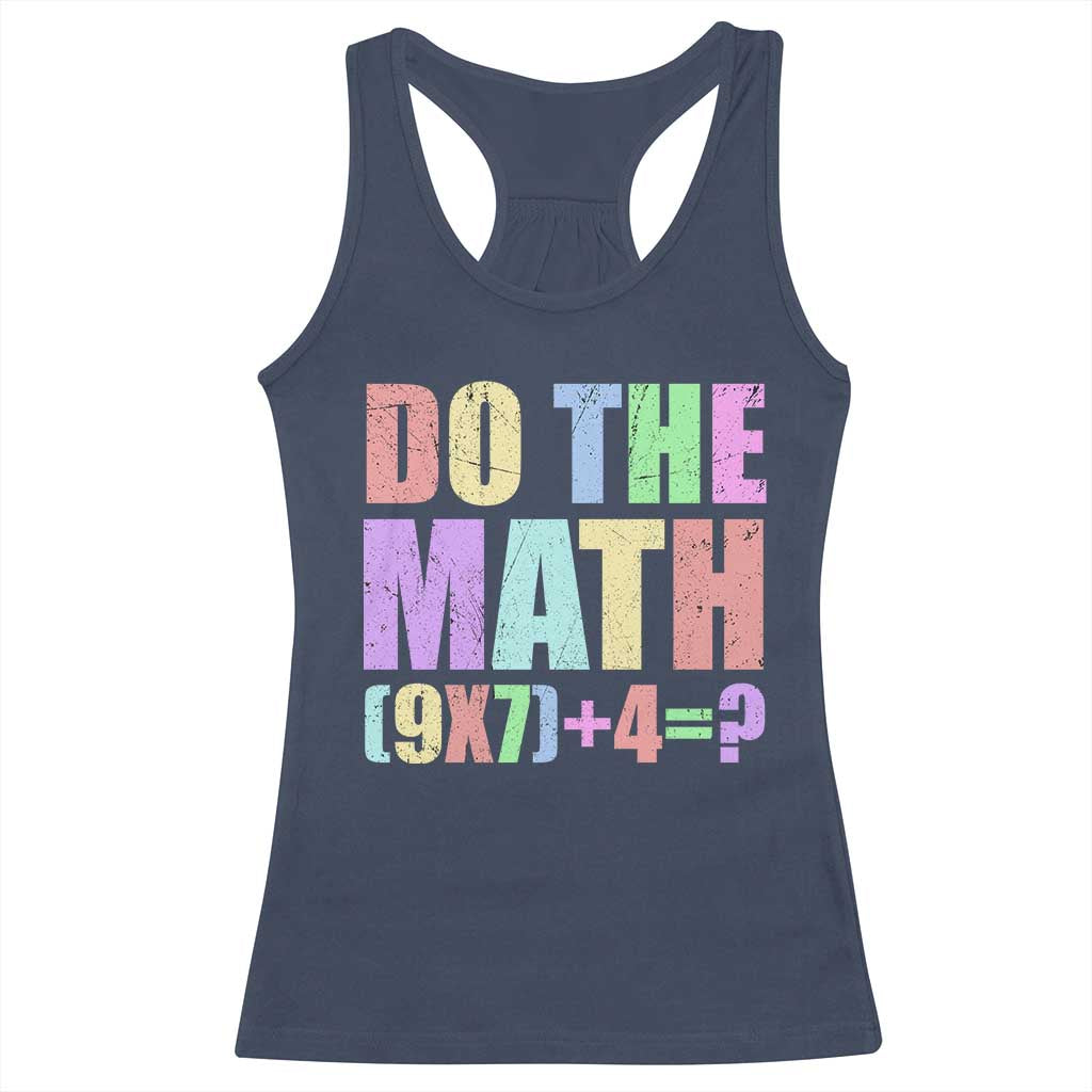 Funny Six Seven 6 7 Meme Teacher Racerback Tank Top Brainrot Girls Kids Teens - Wonder Print Shop