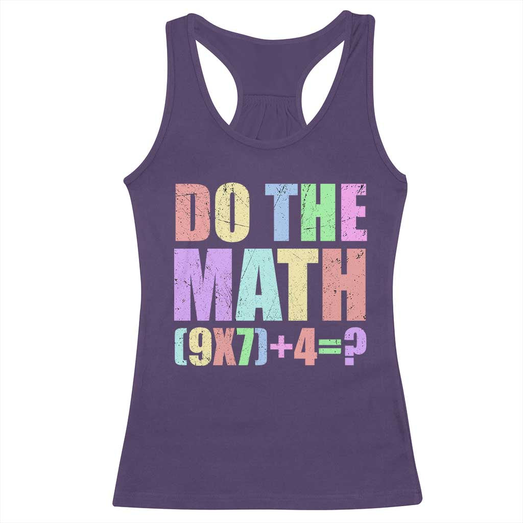 Funny Six Seven 6 7 Meme Teacher Racerback Tank Top Brainrot Girls Kids Teens - Wonder Print Shop