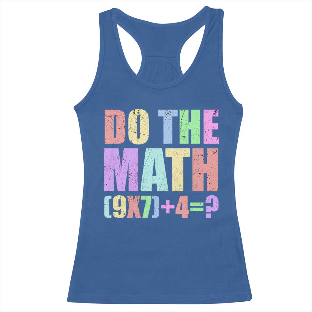 Funny Six Seven 6 7 Meme Teacher Racerback Tank Top Brainrot Girls Kids Teens - Wonder Print Shop