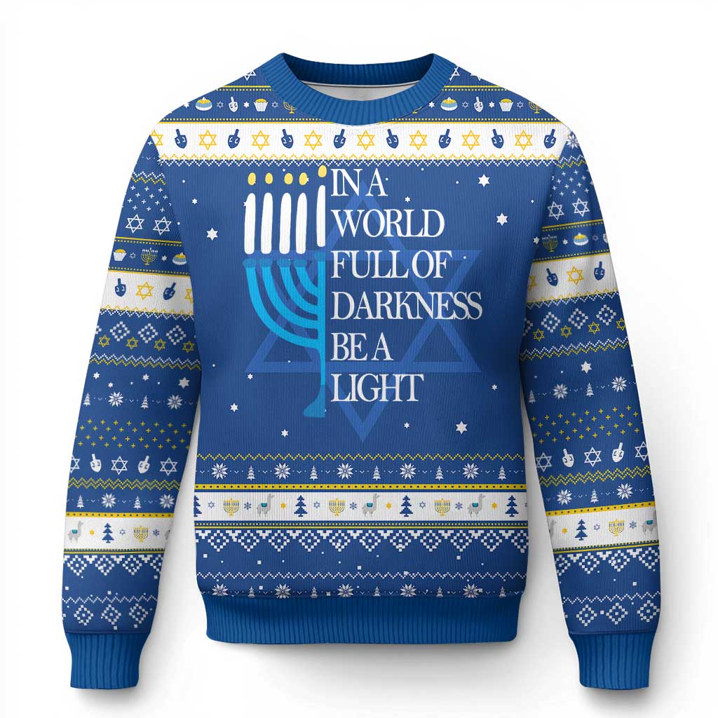 Happy Hanukkah Ugly Sweater Jewish Video Game Gamer Chanukah - Wonder Print Shop