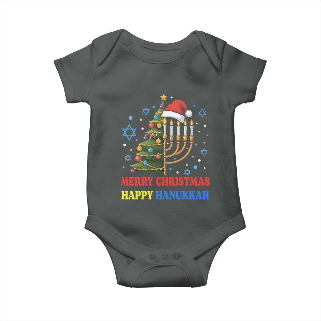 Merry Chrismukkah Happy Christmas Hanukkah Baby Onesie
