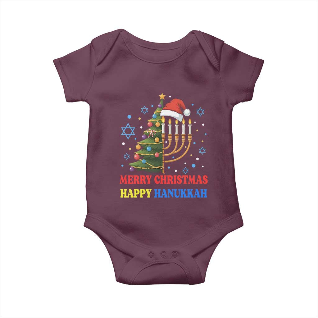 Merry Chrismukkah Happy Christmas Hanukkah Baby Onesie