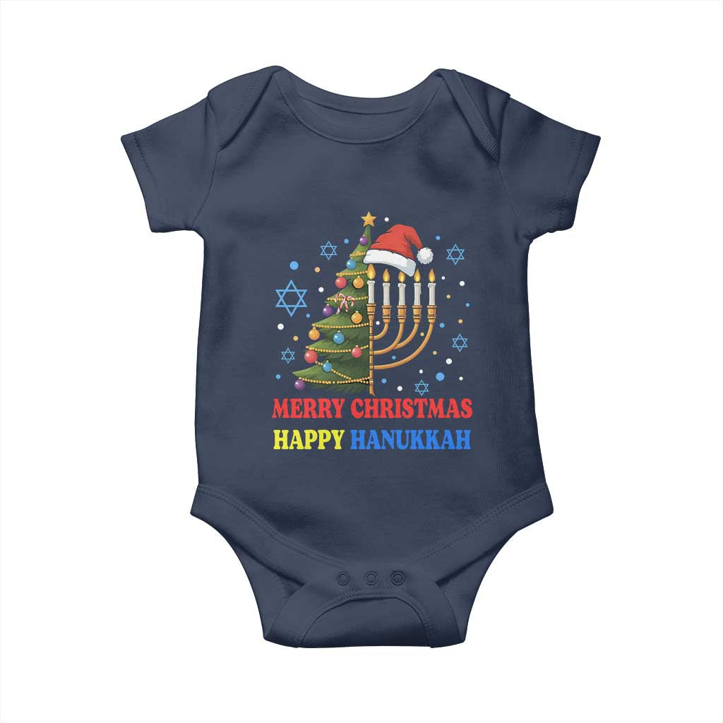 Merry Chrismukkah Happy Christmas Hanukkah Baby Onesie