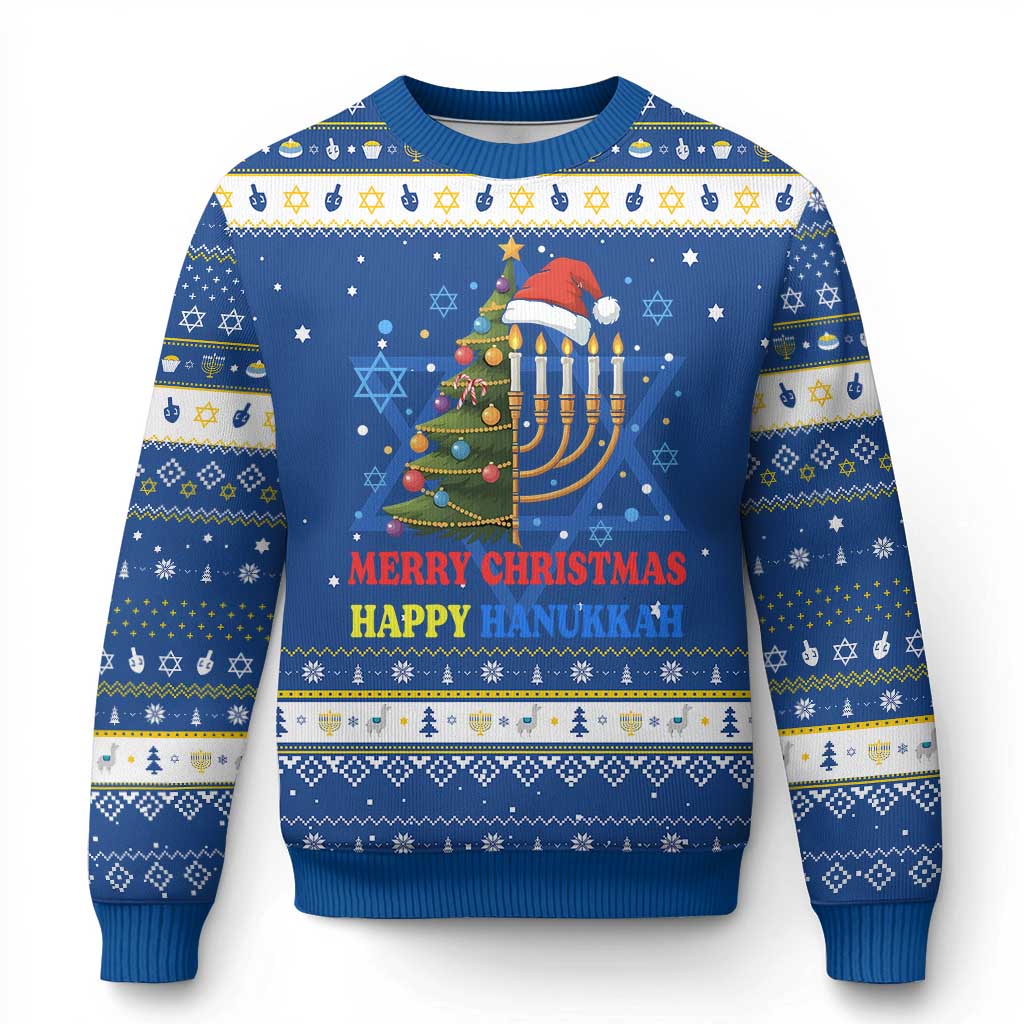 Merry Chrismukkah Happy Christmas Hanukkah Ugly Sweater - Wonder Print Shop